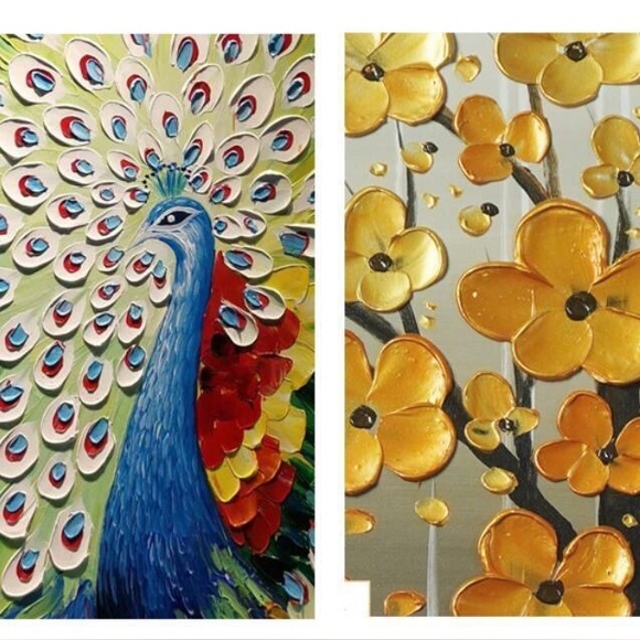 High Quality Oil Painting flowers on Canvas Handpainted modern Art Home Decor